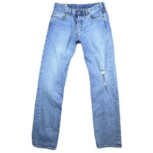 Levi's 501 Mens Premium Big E Heritage Reissue Button Fly Jeans 32X34 Light Wash